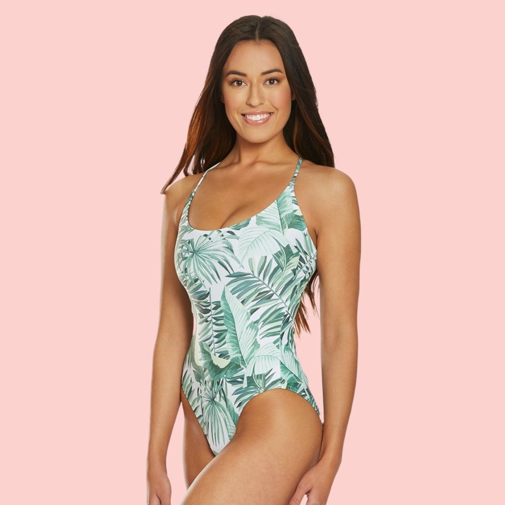 NWT Rip Curl Palm Reader Lace-up Back Cheeky One Piece Swimsuit XS - Picture 7 of 8